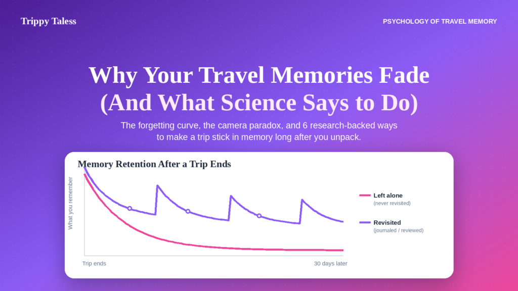 Why Your Travel Memories Fade (And What Science Says to Do)
